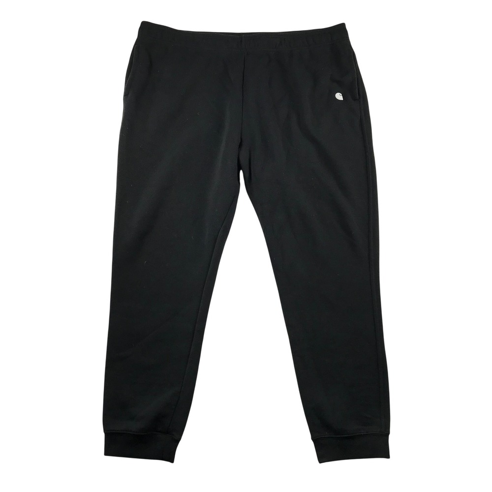Carhartt Mens 2XL Black Loose Fit Fleece Jogger Sweatpants 105307 BLK